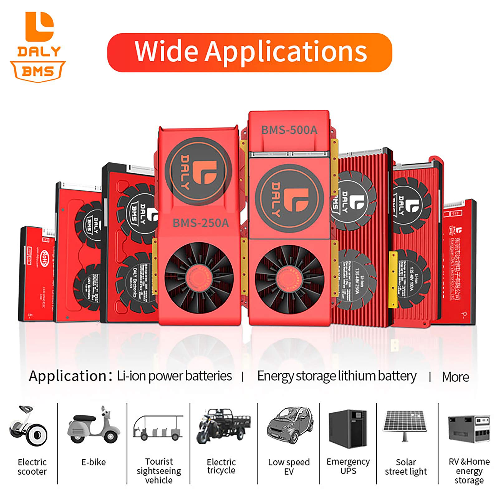 DALY BMS 13S 48V 30A Li-Ion Batterieschutzmodul PCB Schutzplatine mit Ausgleichsleitungen BMS für 18650 Akku Pack 36V …