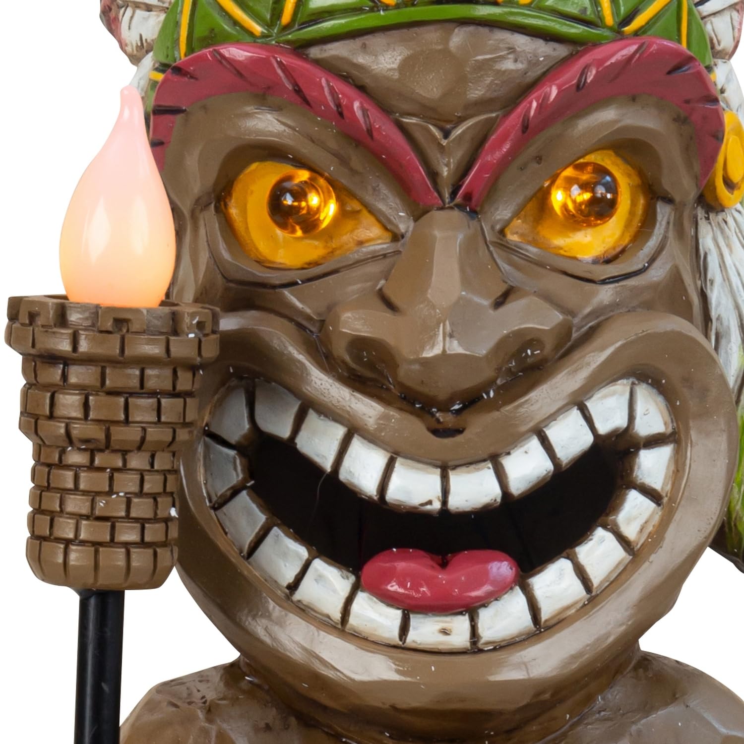 MF Hawaii Tiki Figur - Exotische Gartendekoration, 50,5 cm, wetterfestes Polyresin