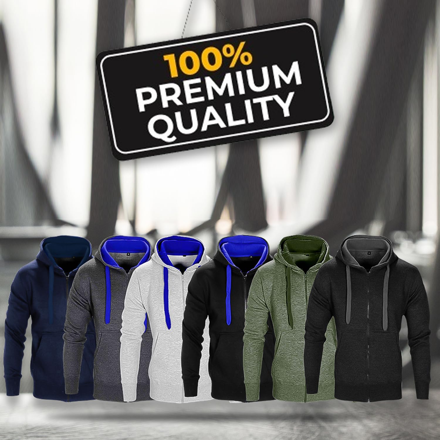 NOROZE Contraste de Cuerda Forro Polar Gimnasio Conjunto del Chándales Pantalón Jogging Capucha Sudaderas para Hombre Talla S M L XL XXL