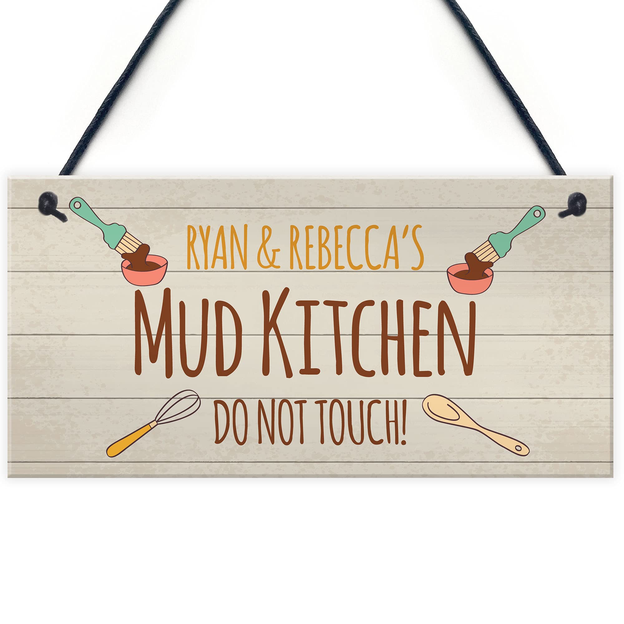 Any Name's MUD KITCHEN Sign Personalised Playroom Garden Shed Sign Gift