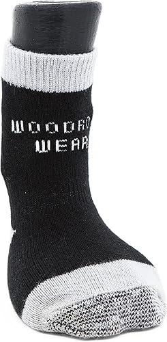 Woodrow Wear, Power Paws - Calcetines avanzados para perros, color negro y gris, M, se adaptan a 45-75 libras