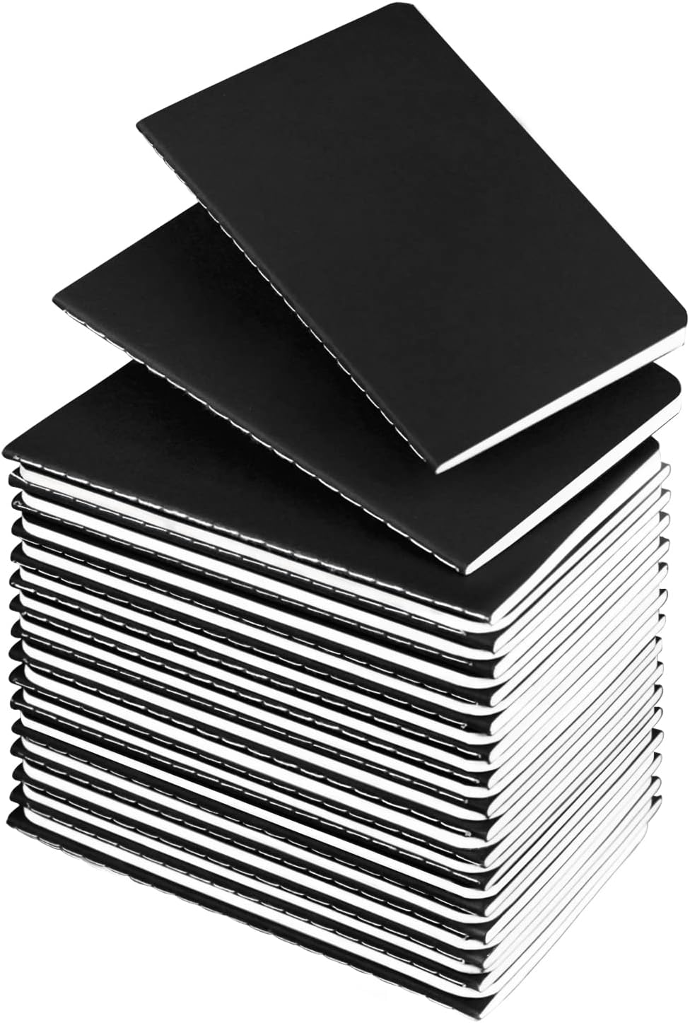 Lzerking Mini Notepads Bulk 36 Pack Small Journal Pocket NotepadBlack Cover