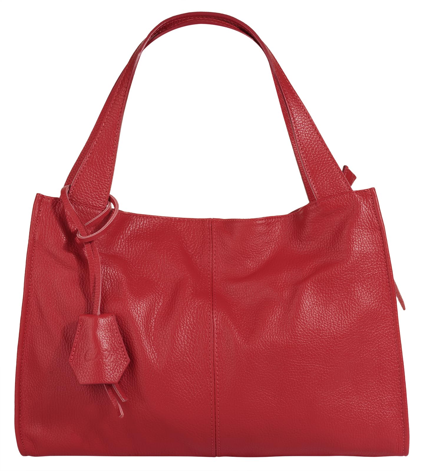 Cluty Damen Shopper Leder rot Produktbeschreibung