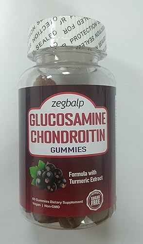 ZEGBALP Gomitas de glucosamina y condroitina, suplementos para adultos, hombres y mujeres, 1500 mg masticables de glucosamina extra fuerte con MSM