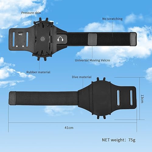 Miniatura 6 de Banda de brazo para teléfono para correr extraíble, rotación de 360 adecuada para iPhone 1615141312ProPro MaxXSX876para teléfonos inteligentes de