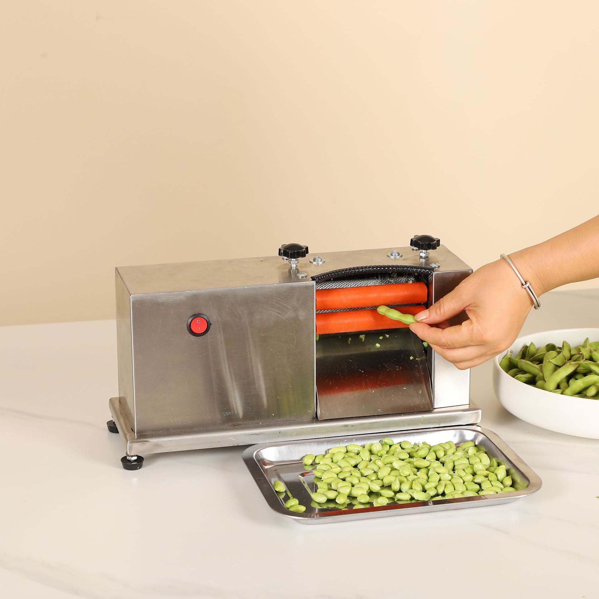 Sheller elettrico del fagiolo per piselli ed edame, dispositivo di rimozione portatile del baccello per uso domestico