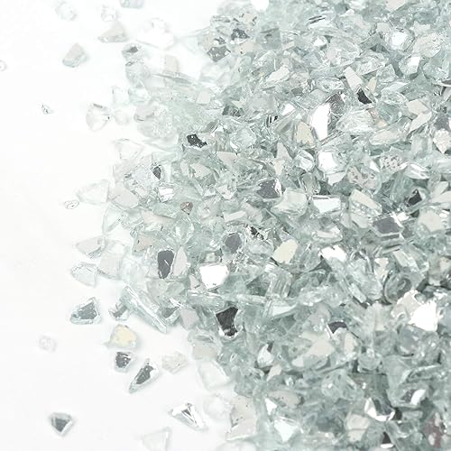 Miniatura 5 de Grava de vidrio reflectante de alto brillo, gemas de fuego, gotas de fuego, piedras de cristal de fuego, piedras para chimenea, pecera, acuario,