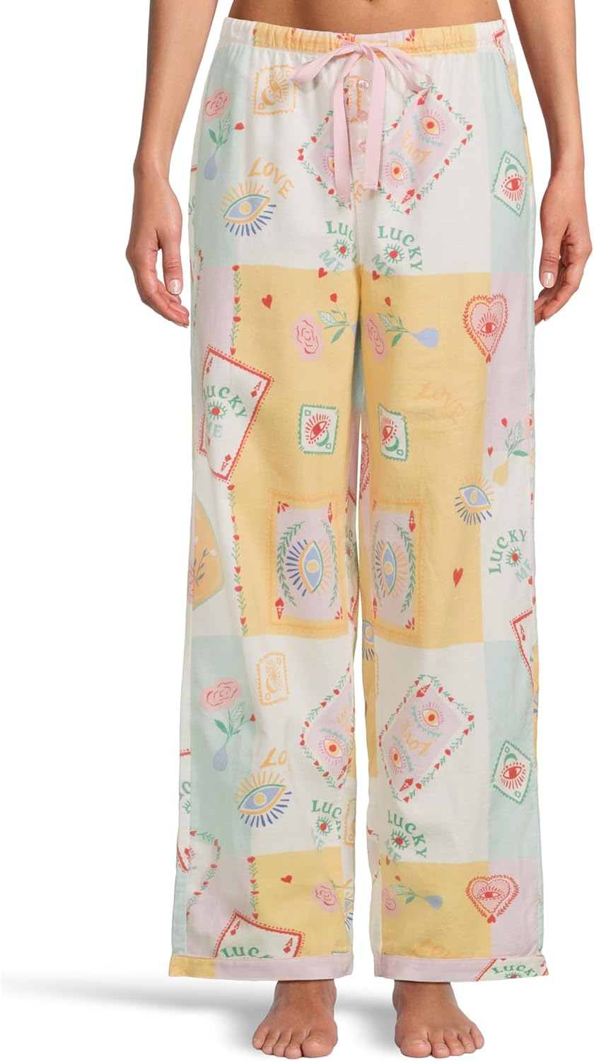 PJ Salvage womens Flannel Pj Set With Headband - Image 5