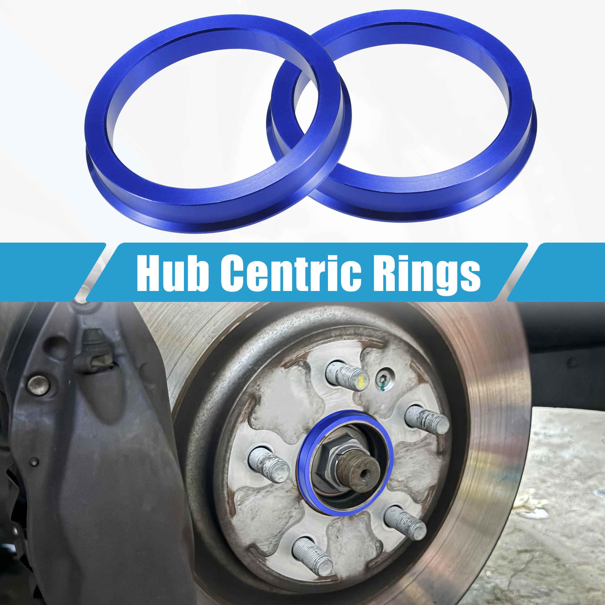 Set Of 4 Plastic Spigot Rings - Hub Adapters For Alloy Wheels 73.1mm To 57.1mm 4 thumbnail image