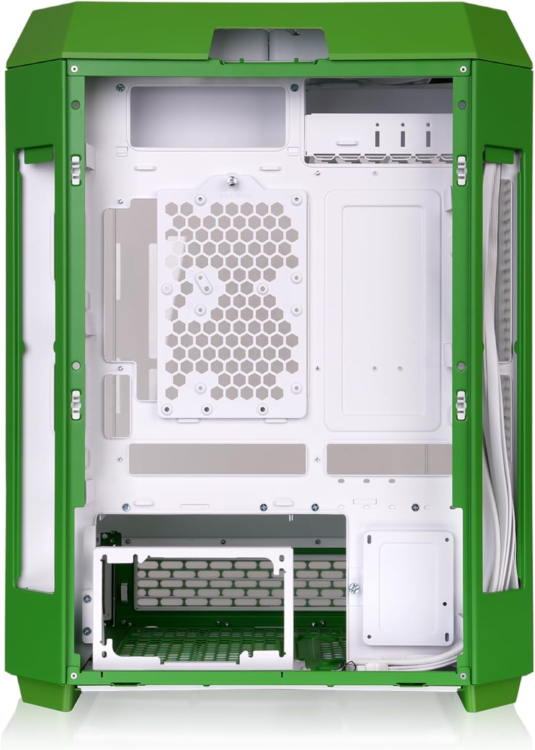 Thermaltake Tower 600 Mid Tower; 2x140mm CT Fans Included; 420mm Radiator Support; 400mm GPU Clearance; Hidden Connector Support; Rotatable PCIe Slots; Light-Year Green; CA-1Z1-00MOWN-00 - 5