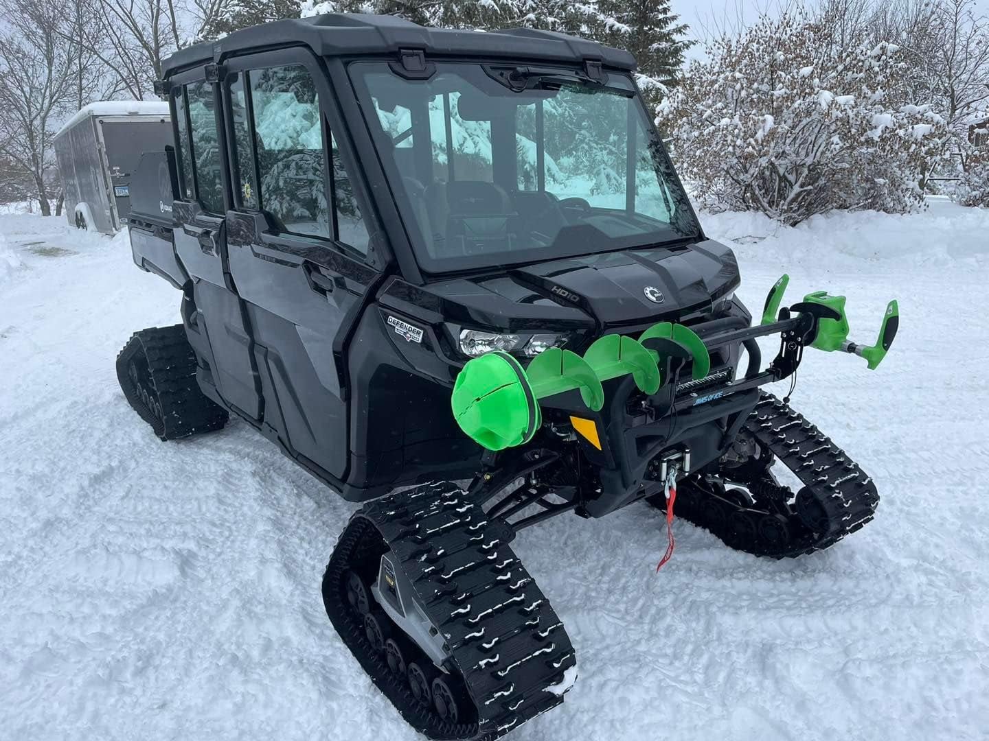 Auger Carrier Mount Rack for ATV, Snowmobile, UTV and More