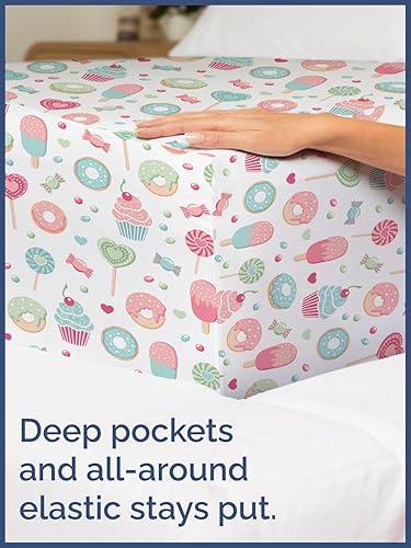 Miniatura 6 de Juego de sábanas para niños y niñas, tamaño Queen, ropa de cama suave y acogedora, sábanas fáciles de cuidar y limpiar, cómodas, de microfibra sin