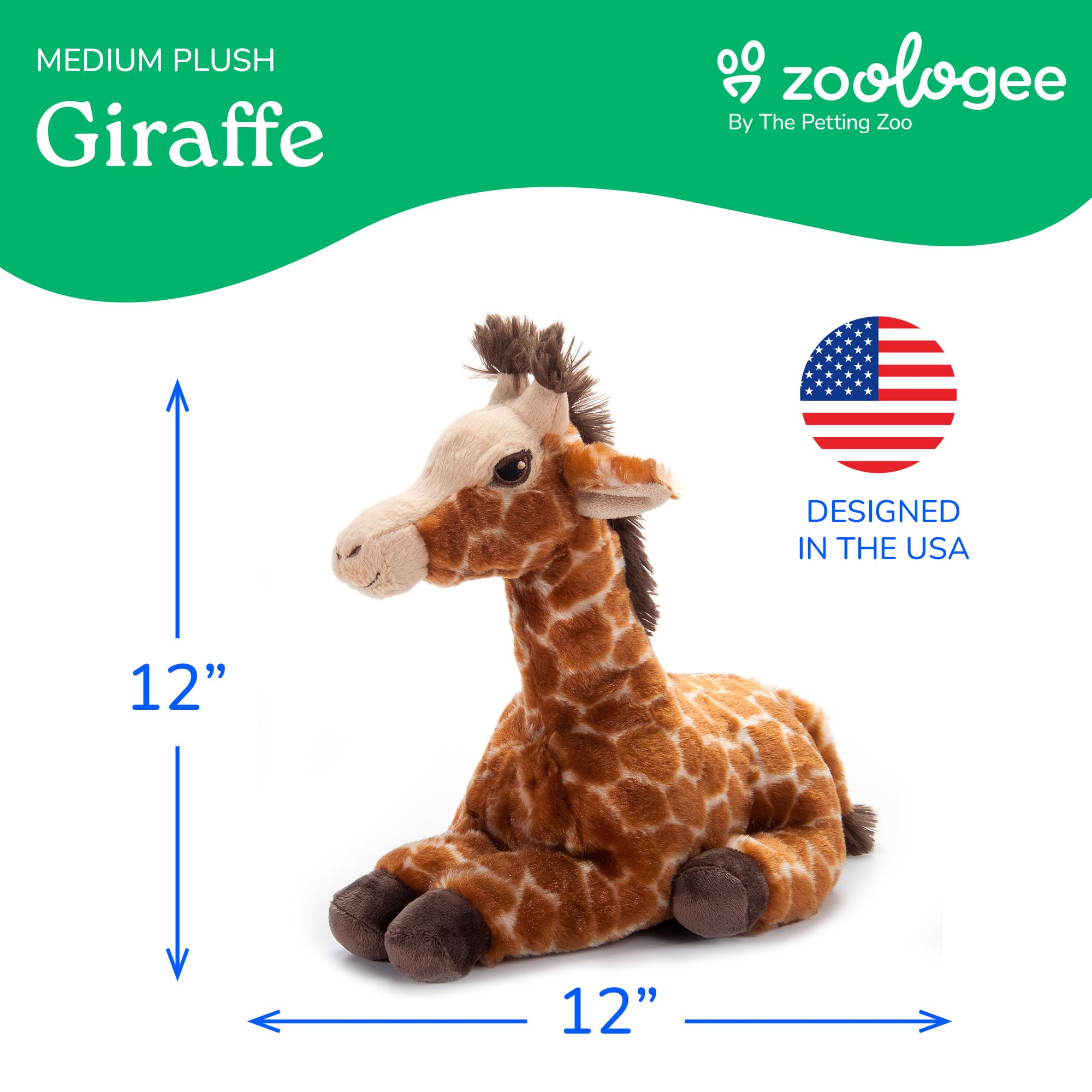 Amazon.com: The Petting Zoo Giraffe Stuffed Animal Plushie, Gifts