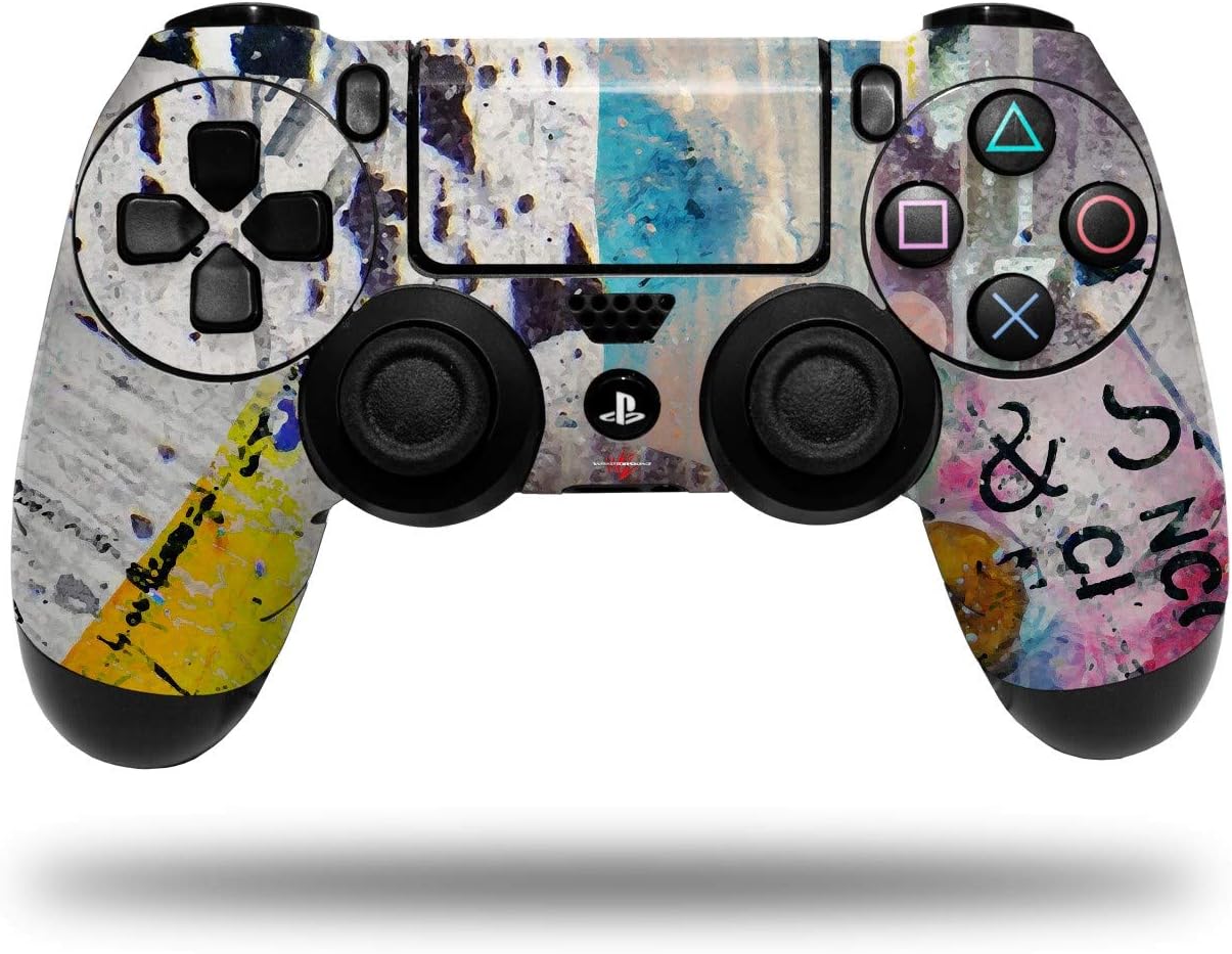 WraptorSkinz Skin compatible with Sony PS4 Dualshock Controller PlayStation 4 Original Slim and Pro Urban Graffiti (CONTROLLER NOT INCLUDED)