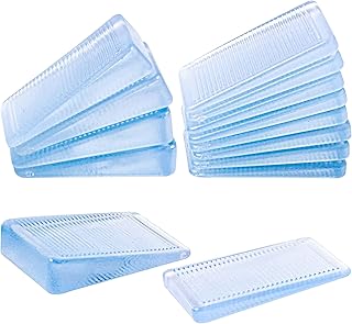 Qfeley Furniture Leveling Shims Table Shims, 12 Pack Plastic Wedges Shims, Level Wedge, Bed Shims,Toilet Shims, Furniture Leveling Shims Wedge Levelers for Home Improvement, Thin & Thick