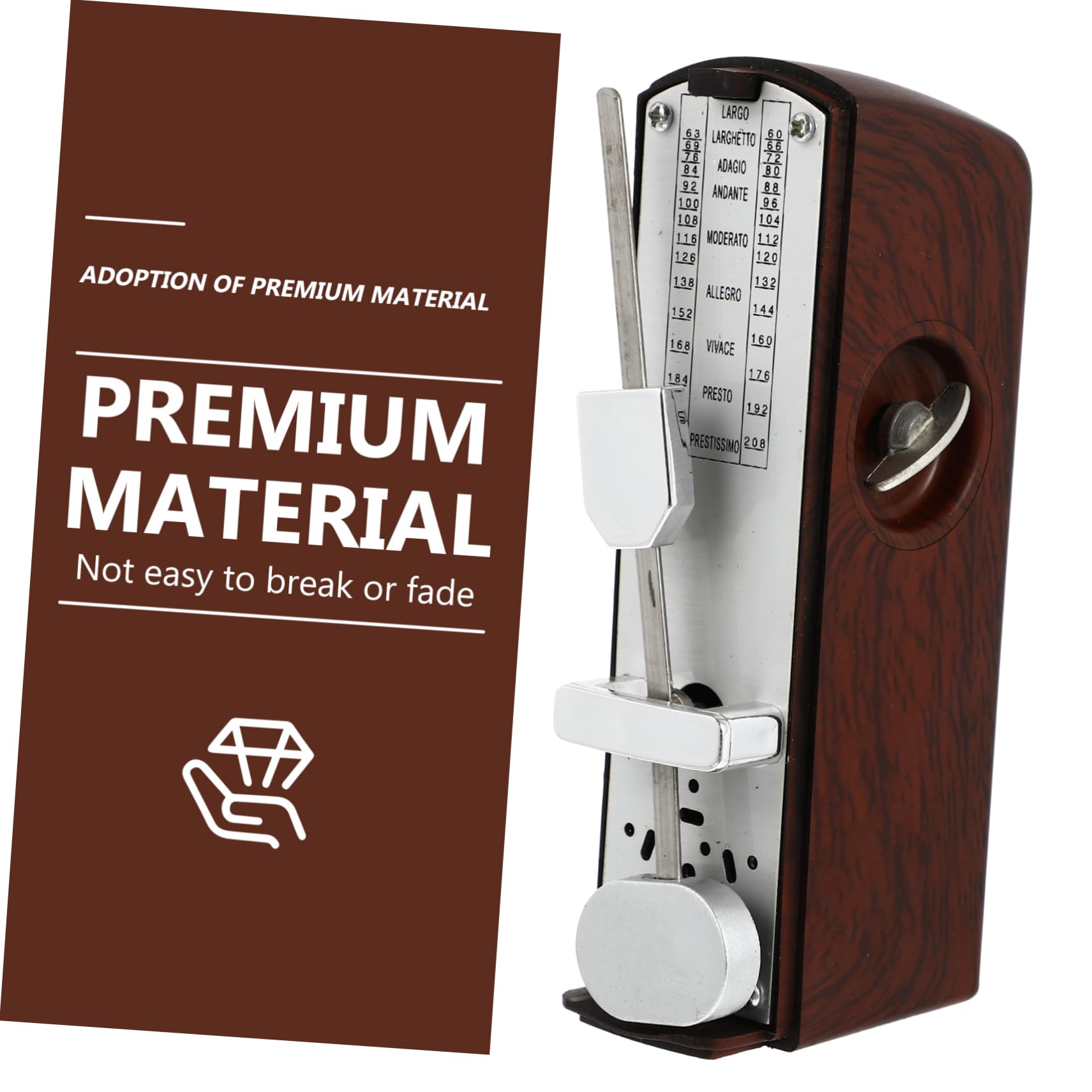 OFFSCH 1Pc Mechanical Metronome for Musicians Accurate Beat Timing for Guitar Piano and Other Instruments Portable Mini Design Easy to Use and Store