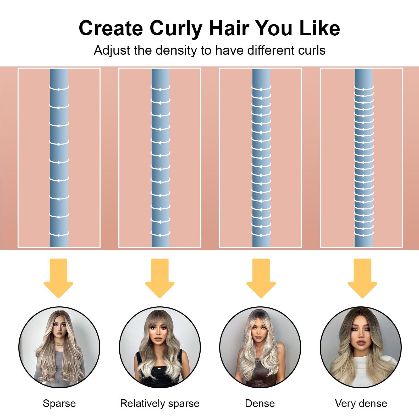 Heatless Curling Set, Heatless Curlers Headband, Rollers for Heatless Curls, Heatless Curler, Women Heatless Curls, 8 PCS Curling Rods Gift Set, Hair Curlers No Heat for Short & Long Hair, Blue - Image 4