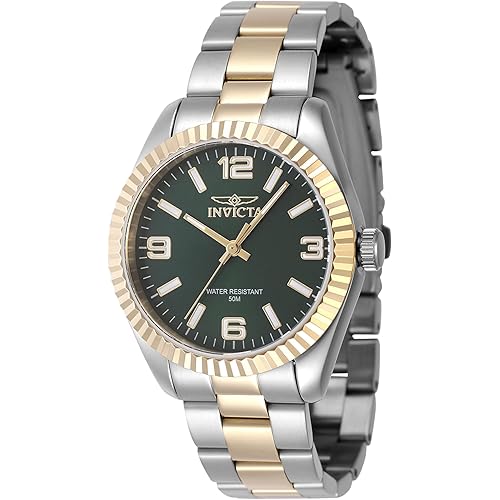 Invicta Women's 47470 Specialty Quartz 3 Hand Green Dial Watch