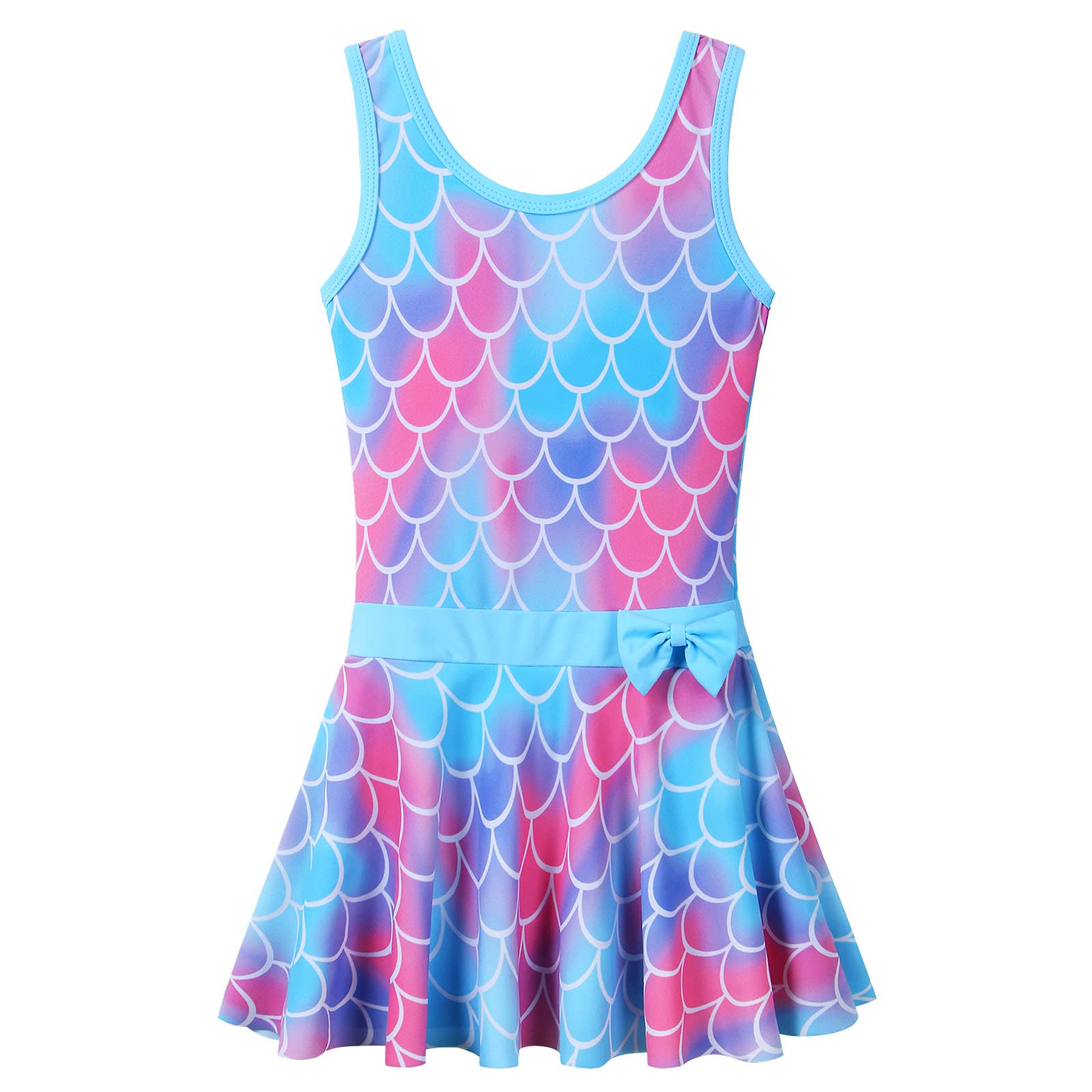 Buy Girls One Piece Swimsuit Hawaiian Watermelon Coconut Tree Ruffle 4Y