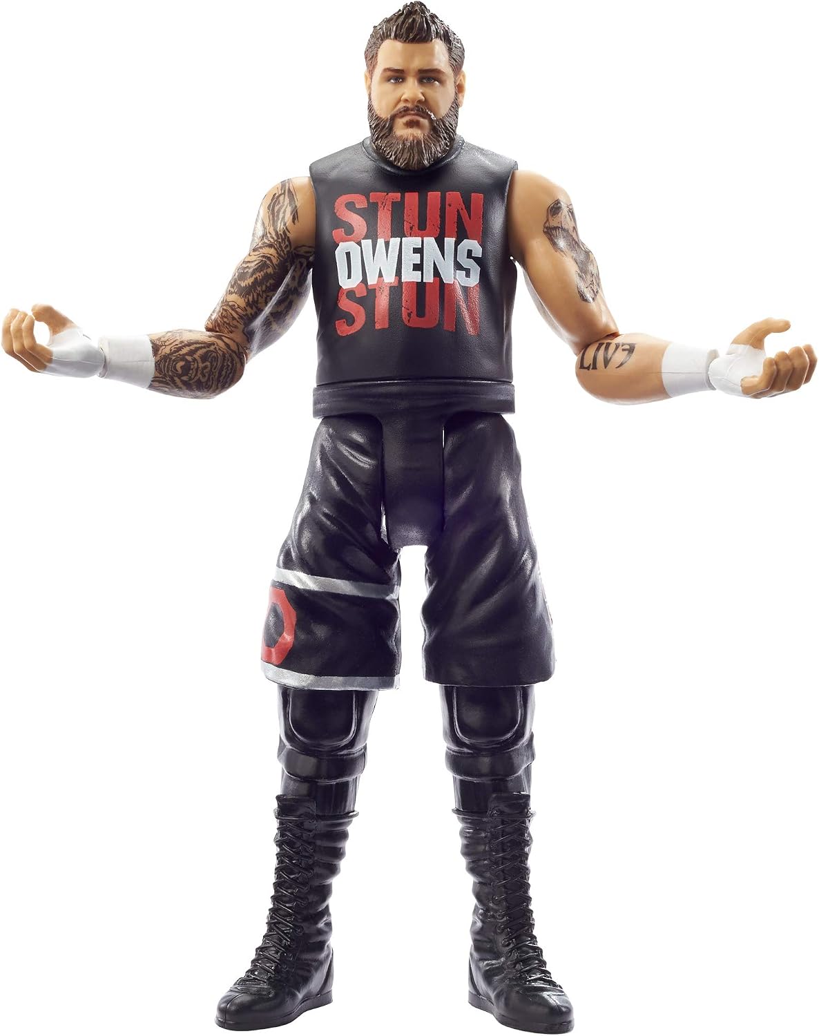 WWE Kevin Owens Action Figure, Posable 6-in Collectible for Ages 6 Years Old & Up