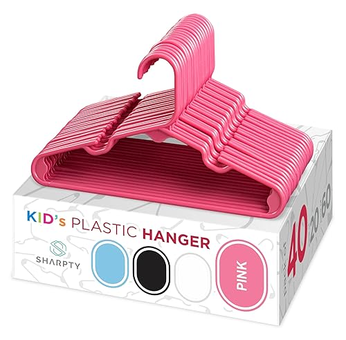 Kids Plastic Hangers, Children's Hangers for Baby, Toddler, and Child