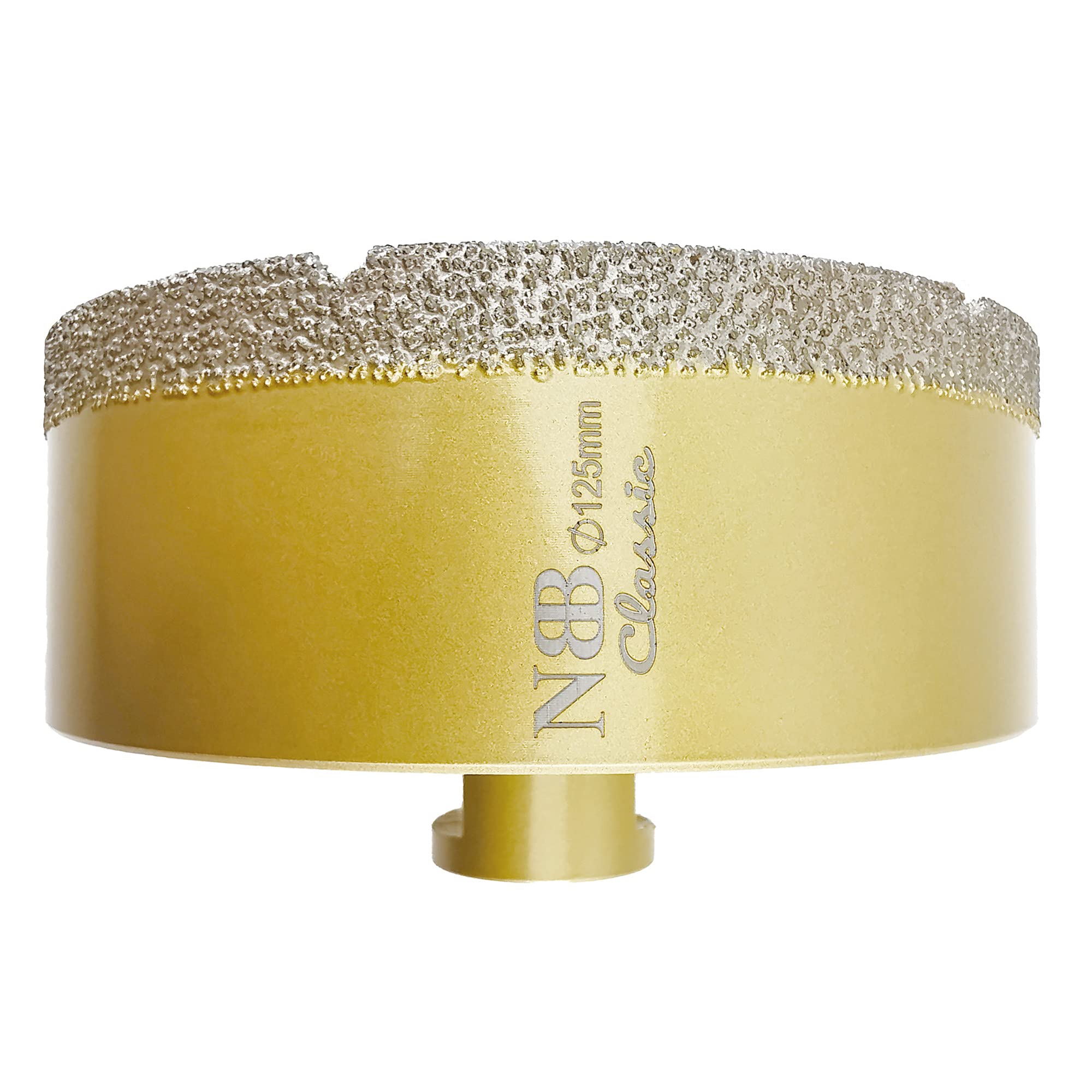 NBB Frez diamentowy z M14, korona diamentowa do profesjonalnego wiercenia na sucho i na mokro w twardej porcelanie, ceramice, płytek, granicie, marmurze, płytkach, do szlifierki Angular (1, 125 mm)