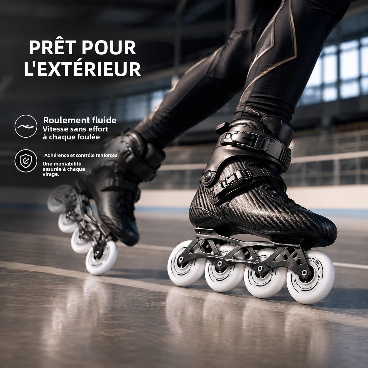 Roues de Inline Skate 72mm 76mm 80mm Lot de 8, Roues PU 85A à Haut Rebond, Résistantes à l’Usure, Antidérapantes, Forte Adhérence pour Entraînement Indoor et Fitness Outdoor (76mm)
