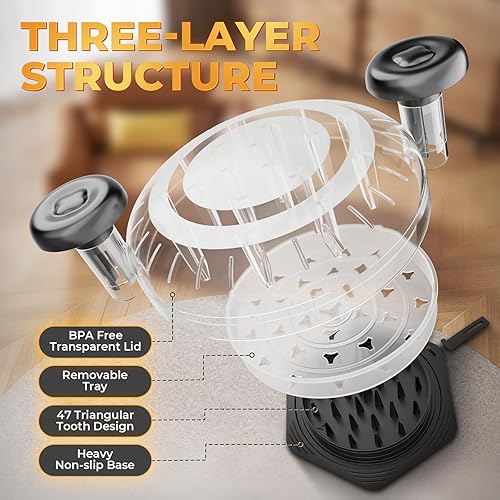 Miniatura 2 de Trituradora de pollo, grande, sin BPA, con mango ergonómico, herramienta trituradora de alimentos antideslizante para cerdo, carne de res, juego