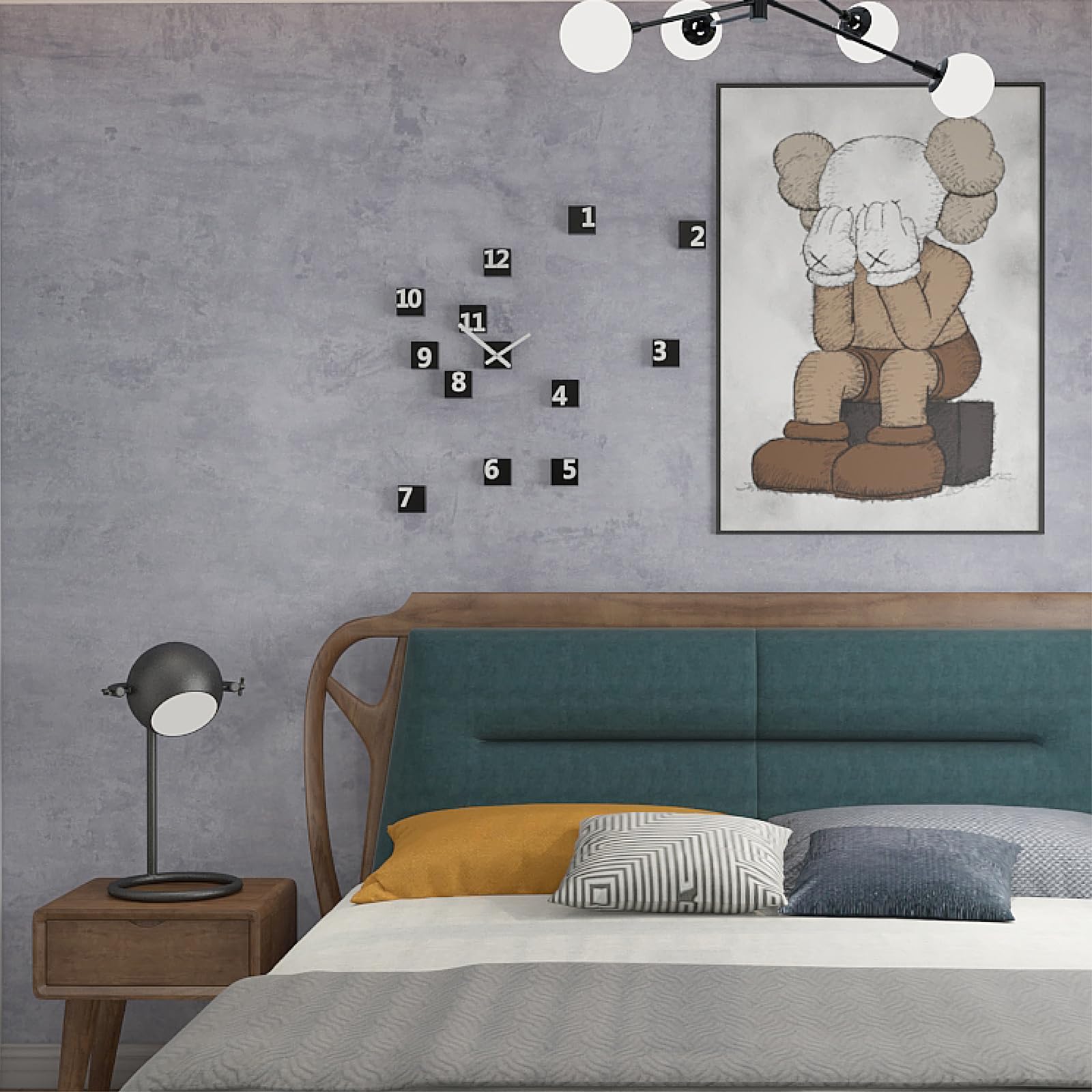 FEILAYS Concrete Cement Effect Wallpaper Peel Stick Contact Paper Pale Pink Sticky Back Plastic roll Waterproof Industrial Style Thicken Vinyl Film 40CM×5M for Studios,Shops,Bars,Gyms Sticker - Image 4