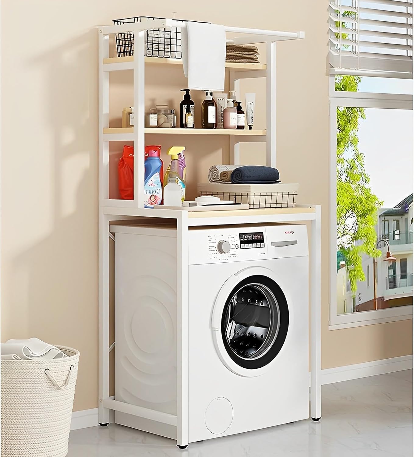 3Tier Laundry Room Shelf, Above Washing Machine Shelf