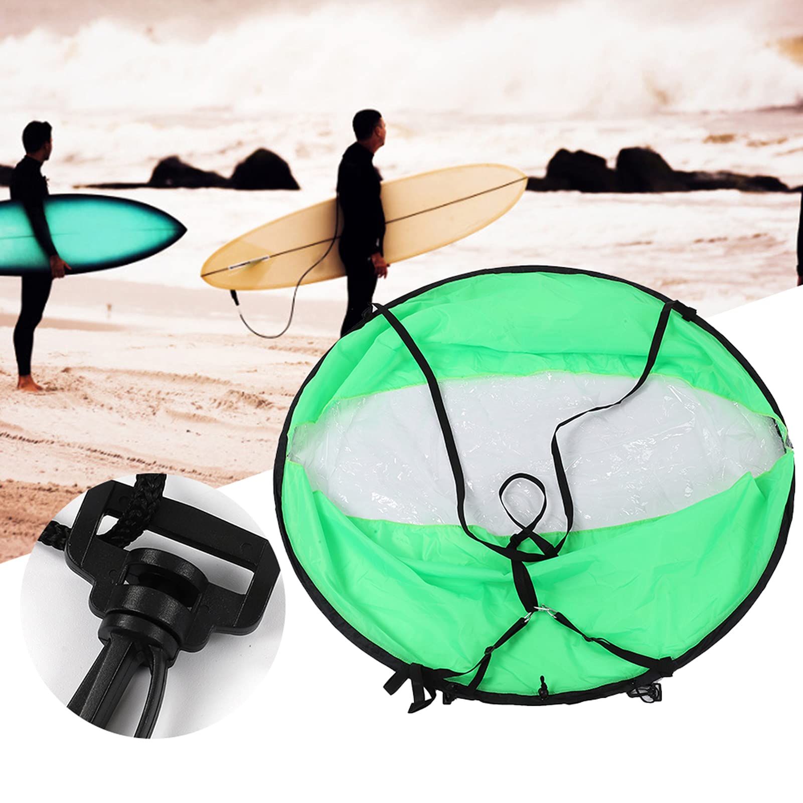 Agatige Kajak-Wind-Segel, langlebiges faltbares transparentes Fenster Kanu-Wind-Segelboot Wassersport-Zubehör