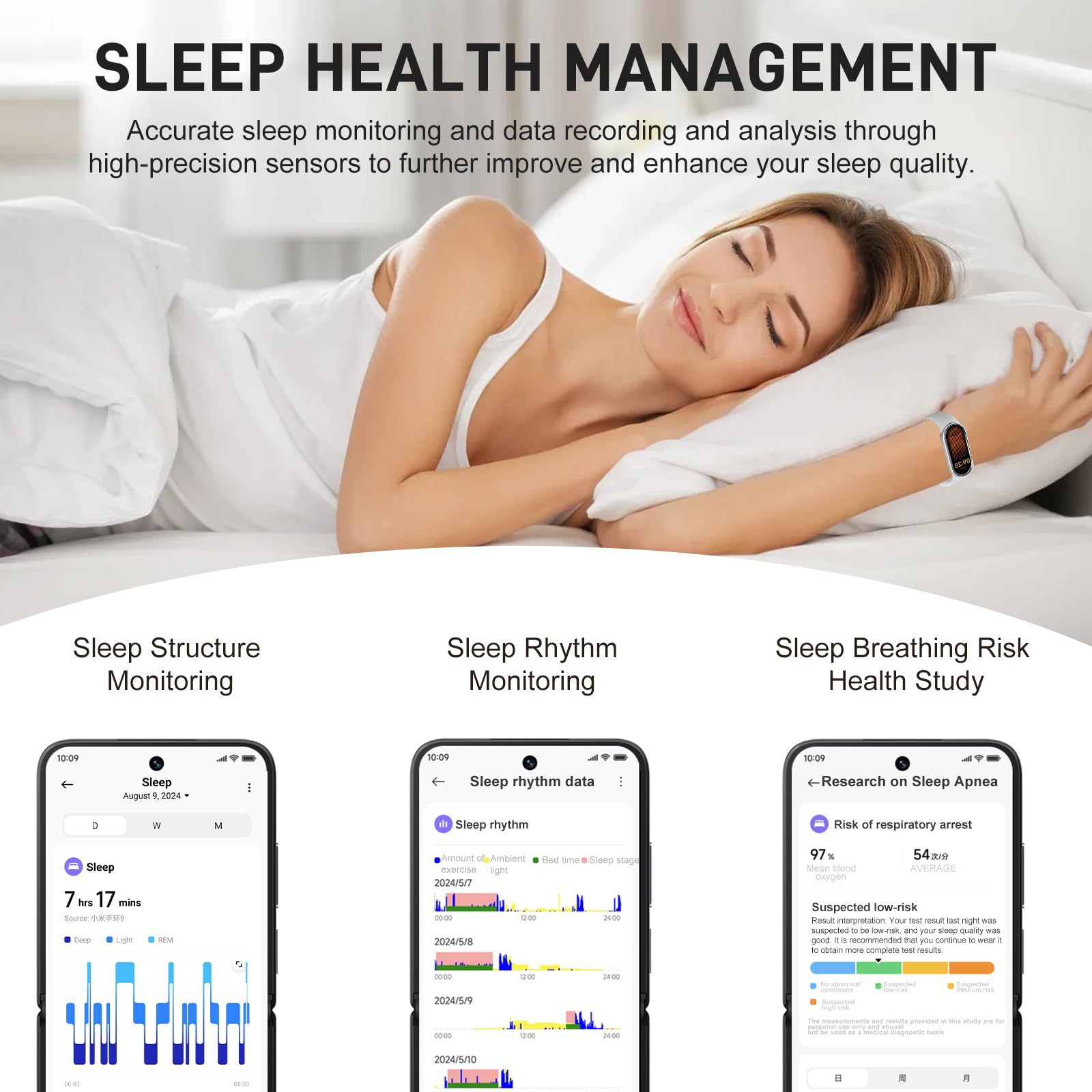 Mi Band 9, Luiminosità 1200 nit, Schermo AMOLED 1.62'',Mi Smart Band 9 con Cornice Metallica, Monitoraggio Salute,150+ Modalità Sportive,200+ Quadranti,Autonomia 21 giorni,Resistenza acqua 5ATM Bianco