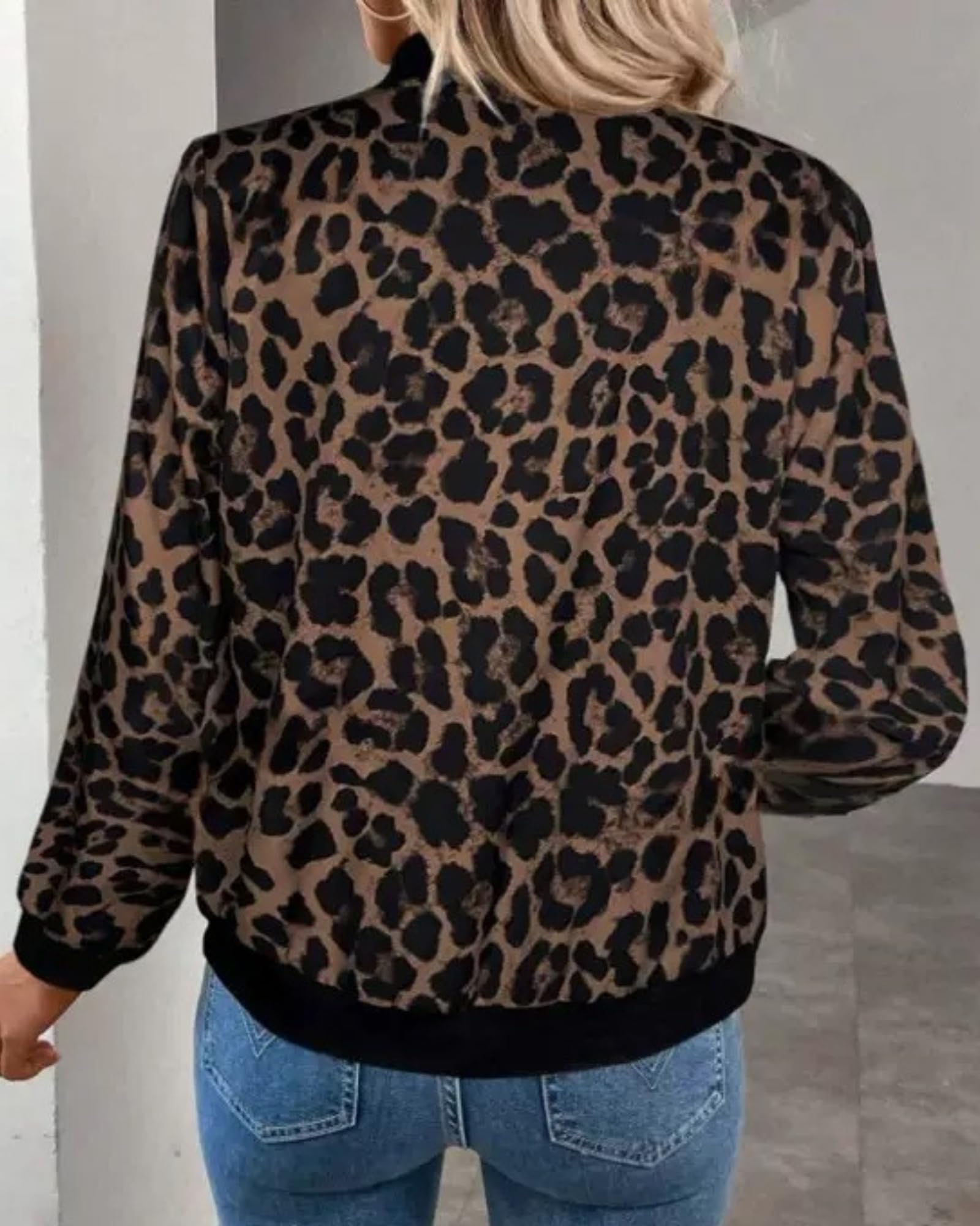 Veste Femme Printemps Automne Blouson Léger Uni Coupe Cintrée Veste Décontractée Chic