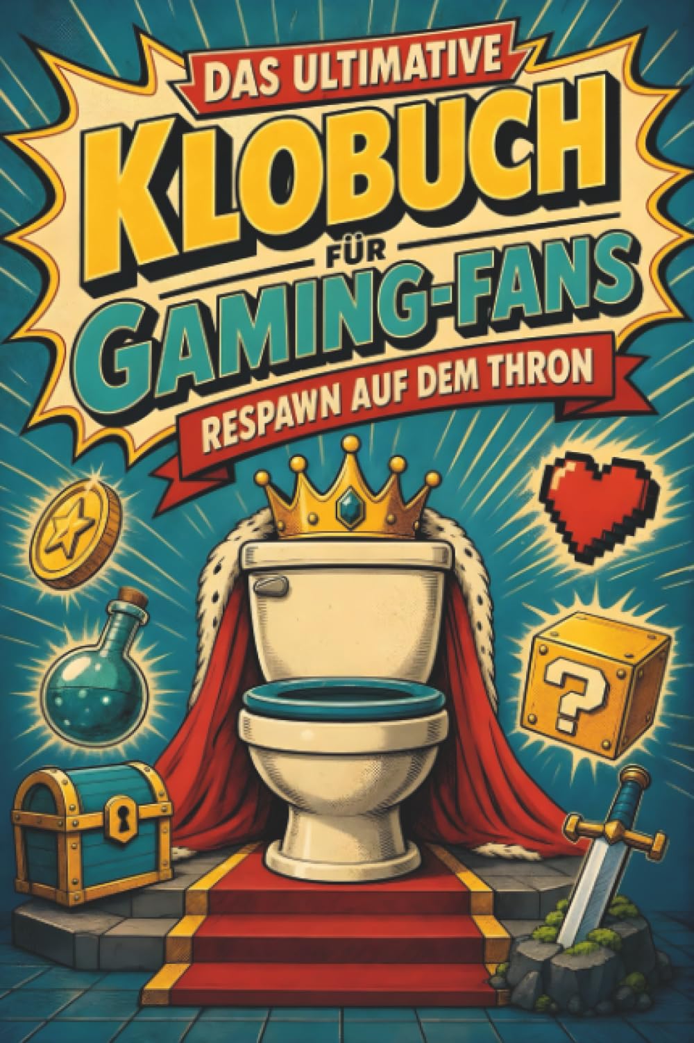Das ultimative Klobuch für Gaming-Fans: Respawn auf dem Thron. Lustiges Geschenk für Gamer, PlayStation und Minecraft