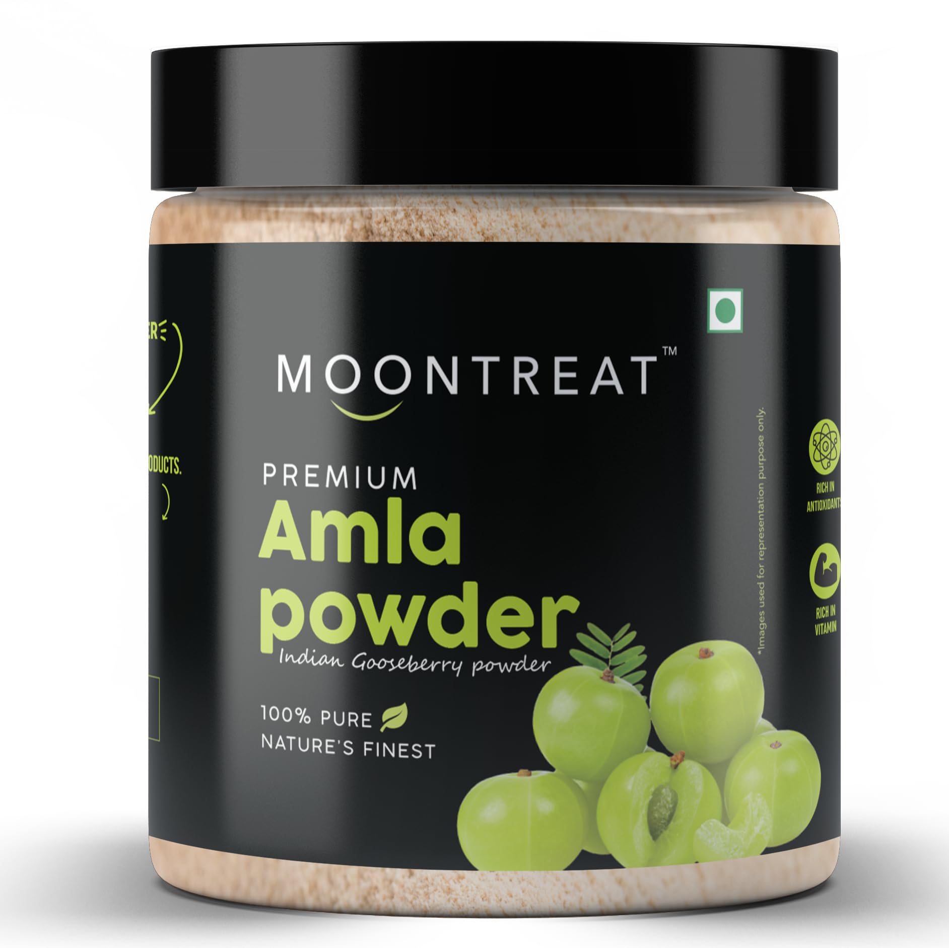 Moontreat Amla Powder 300gm for Eating & Drinking - Pure Indian Dried Gooseberry powder, Natural Hair & Skin Booster, 100% Natural - Preservatives Free (B0D3HXTF87) Amazon Price History, Amazon Price Tracker