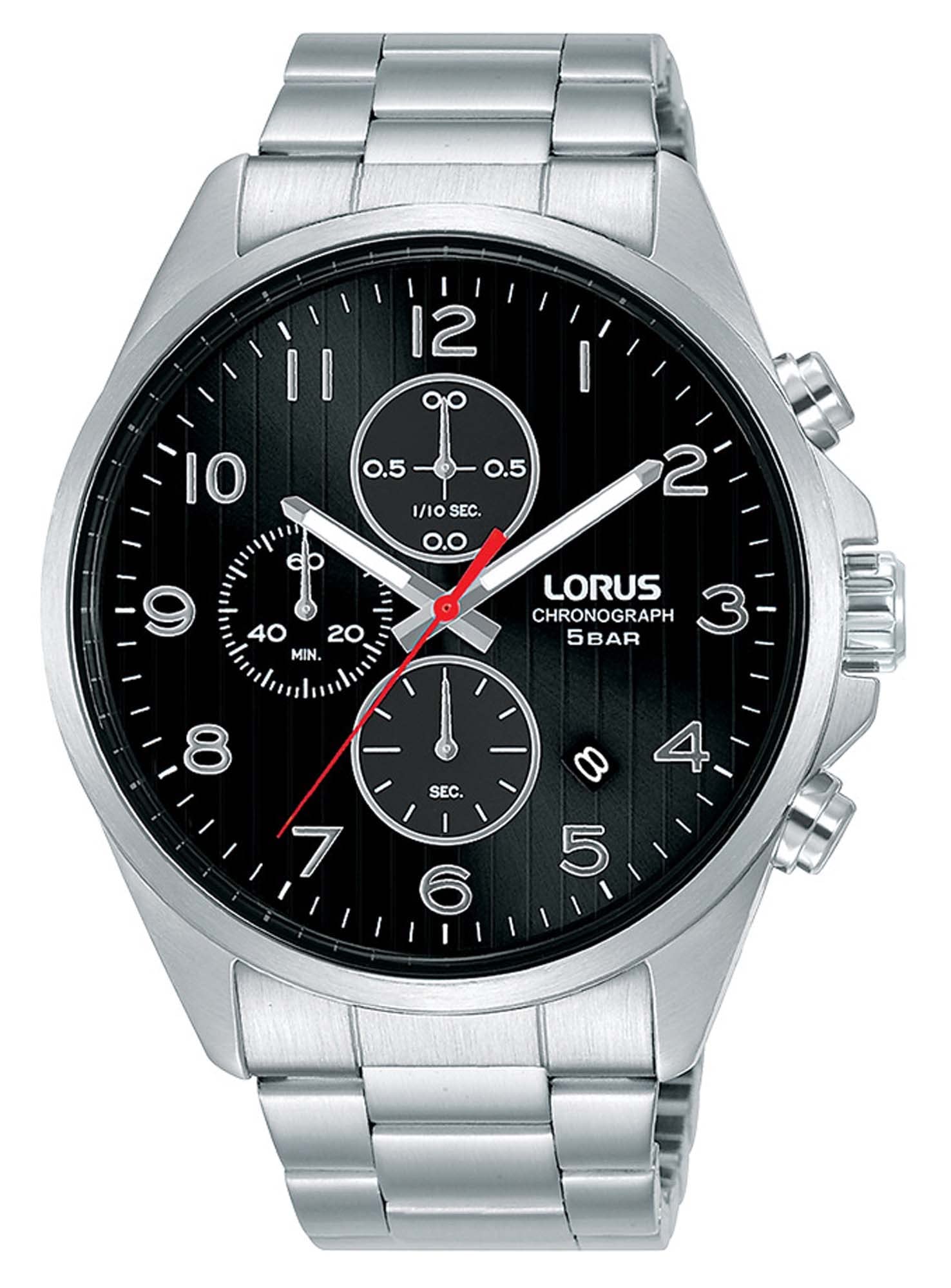 Lorus Sport Man Orologio Da Uomo Analogico Al Quarzo Con Cinturino In Acciaio Inossidabile RM373GX9, Argento, Classico, Argento, Classico - 4