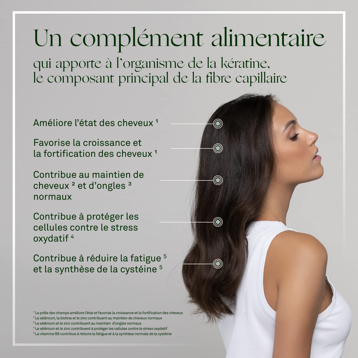 Luxéol - Complexe Kératine - Complément alimentaire - 90 gélules - 41g Beige/jaune & Pousse Croissance & Fortification - Complément Alimentaire - Programme Cheveux 3 Mois - 30 Gélules