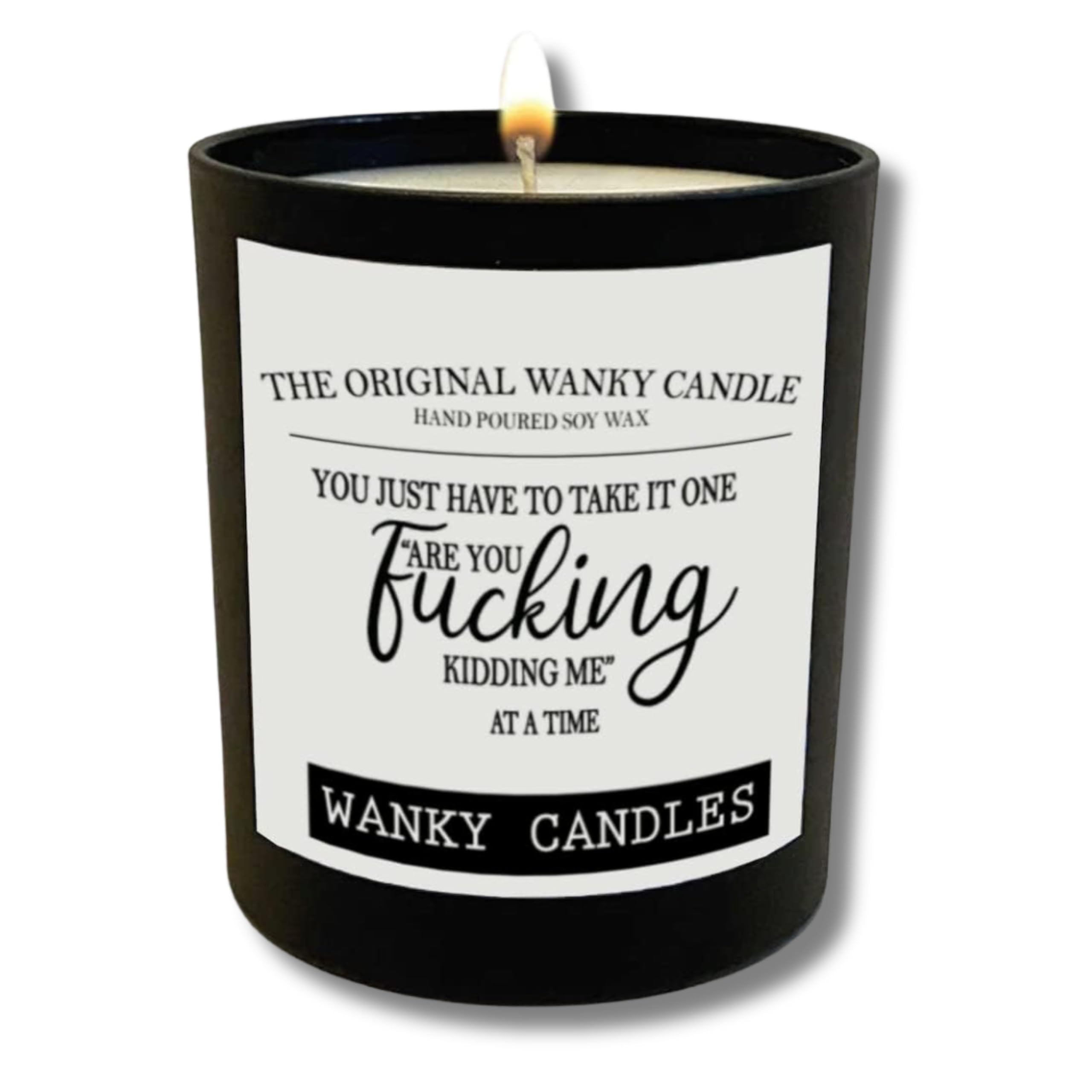 Cheeky Chops White Wanky Candle - You Just Have To Take One | Funny & Rude Candle | Sarcastic & Quirky Home Decor