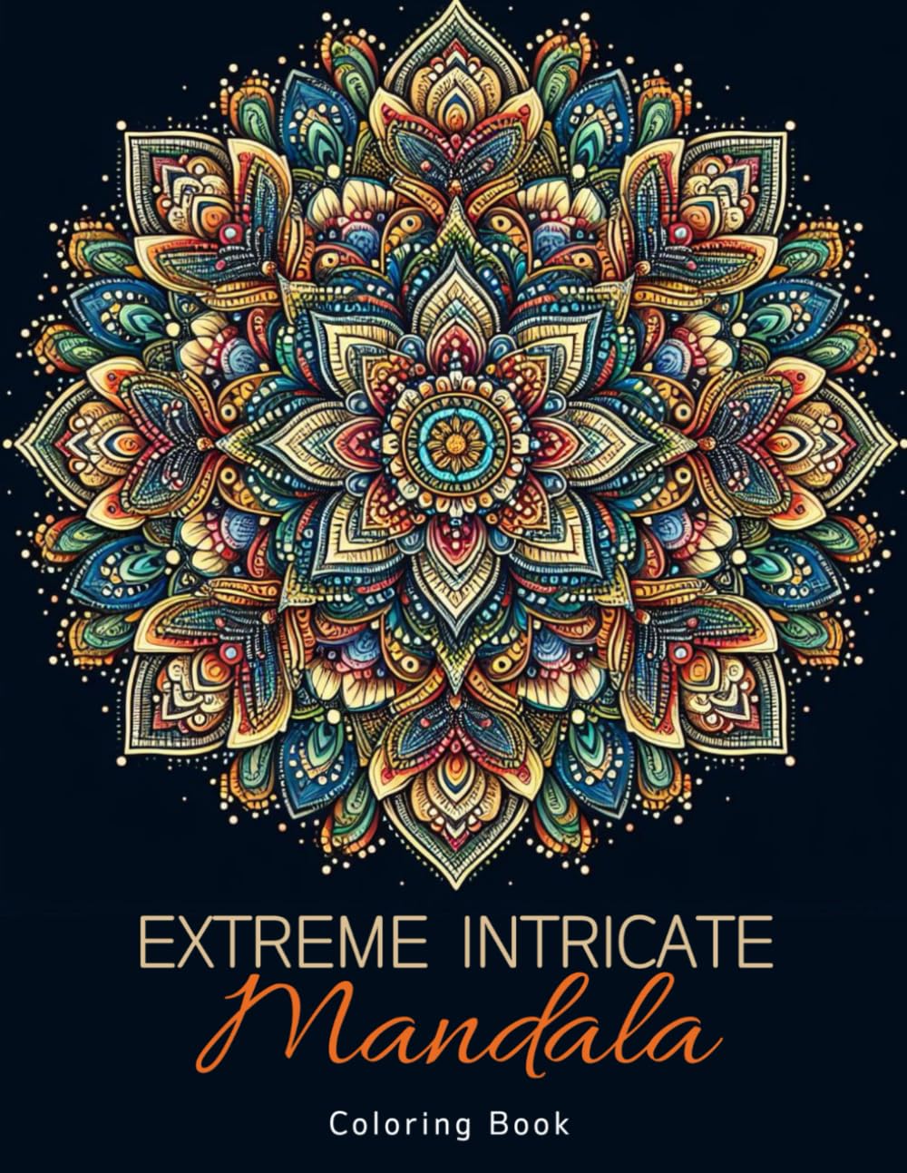Extreme Intricate Mandala Coloring Book: Zentangle Contemplation Pages in Calm Detailed Awareness for Adults