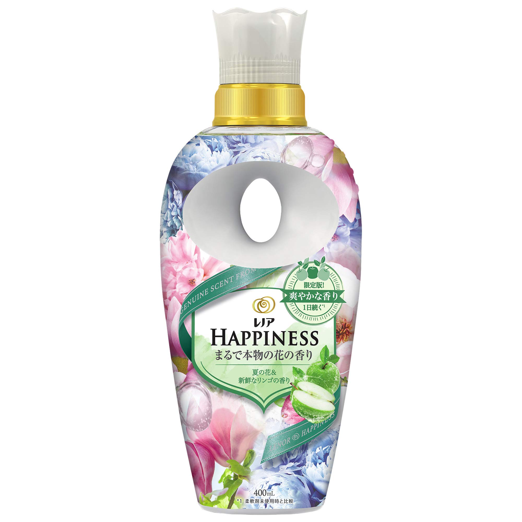 レノア ハピネス 柔軟剤 夏の花&新鮮なリンゴの香り 本体 400mL