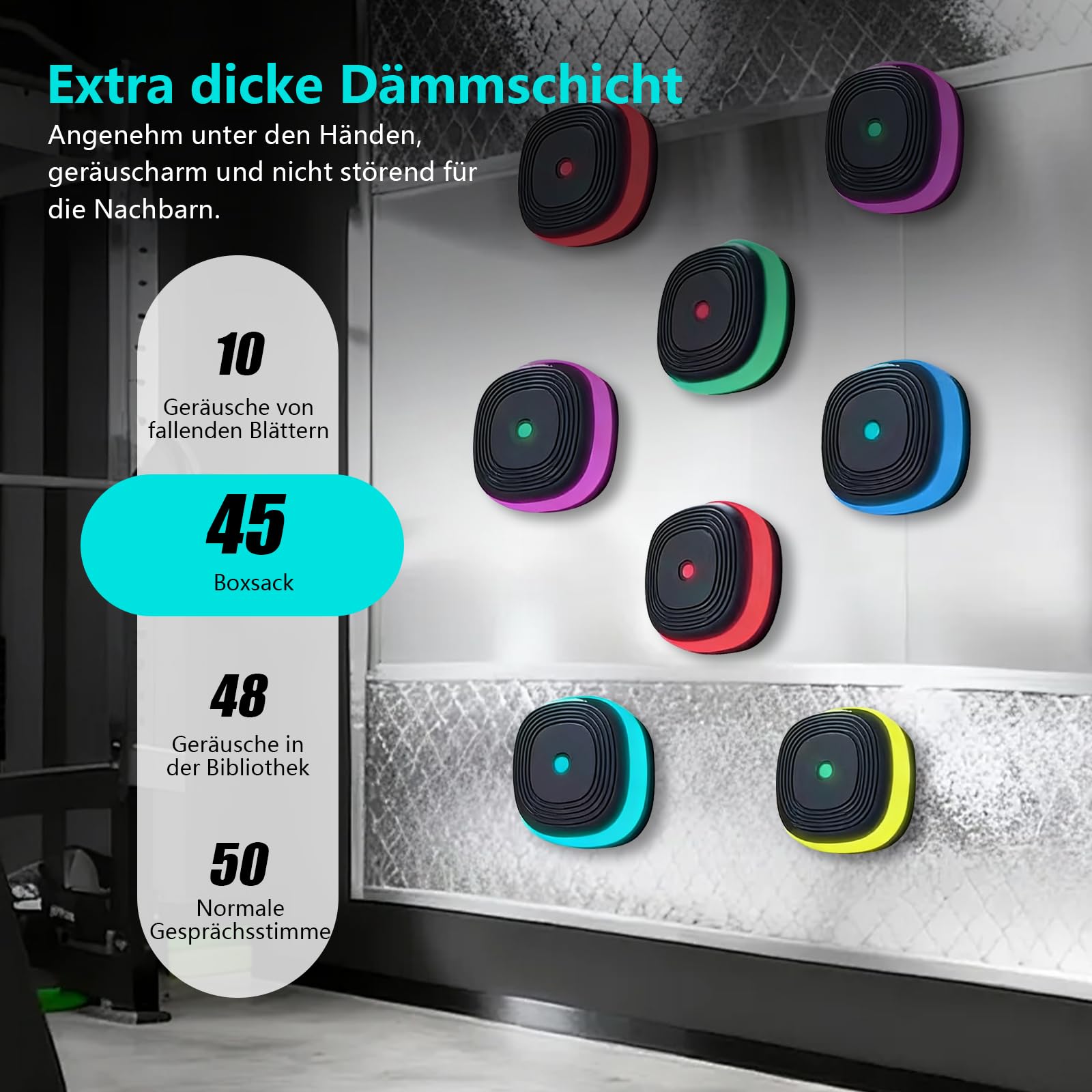 Luces de entrenamiento de reacción, 10 modos, kit de entrenamiento de agilidad de reacción, luces de reacción de velocidad con cargador USB, máquina de boxeo Bluetooth para velocidad de fitness