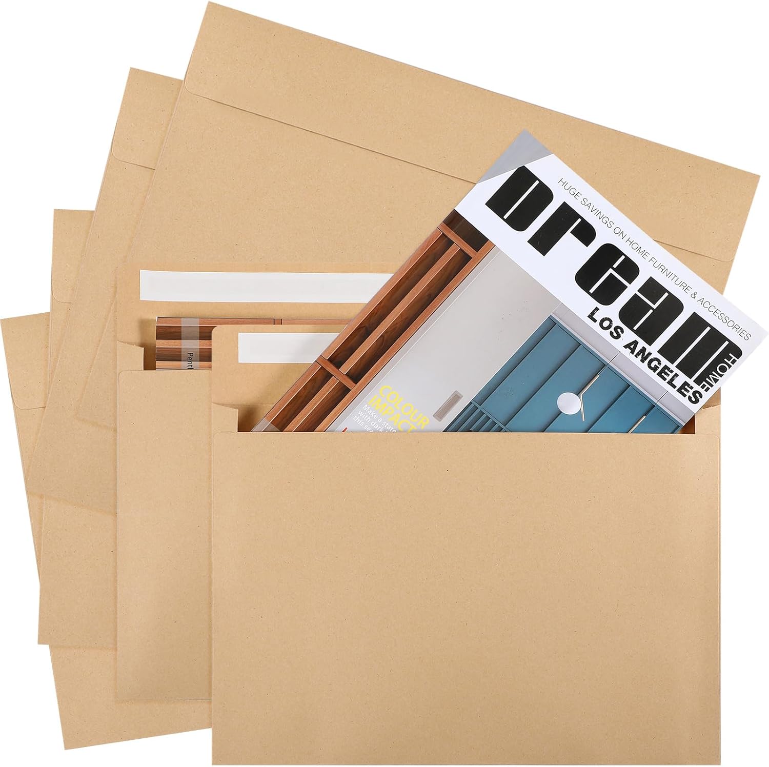 Ctosree 100 Pcs 9 X 12 Self Adhesive Security Envelopes