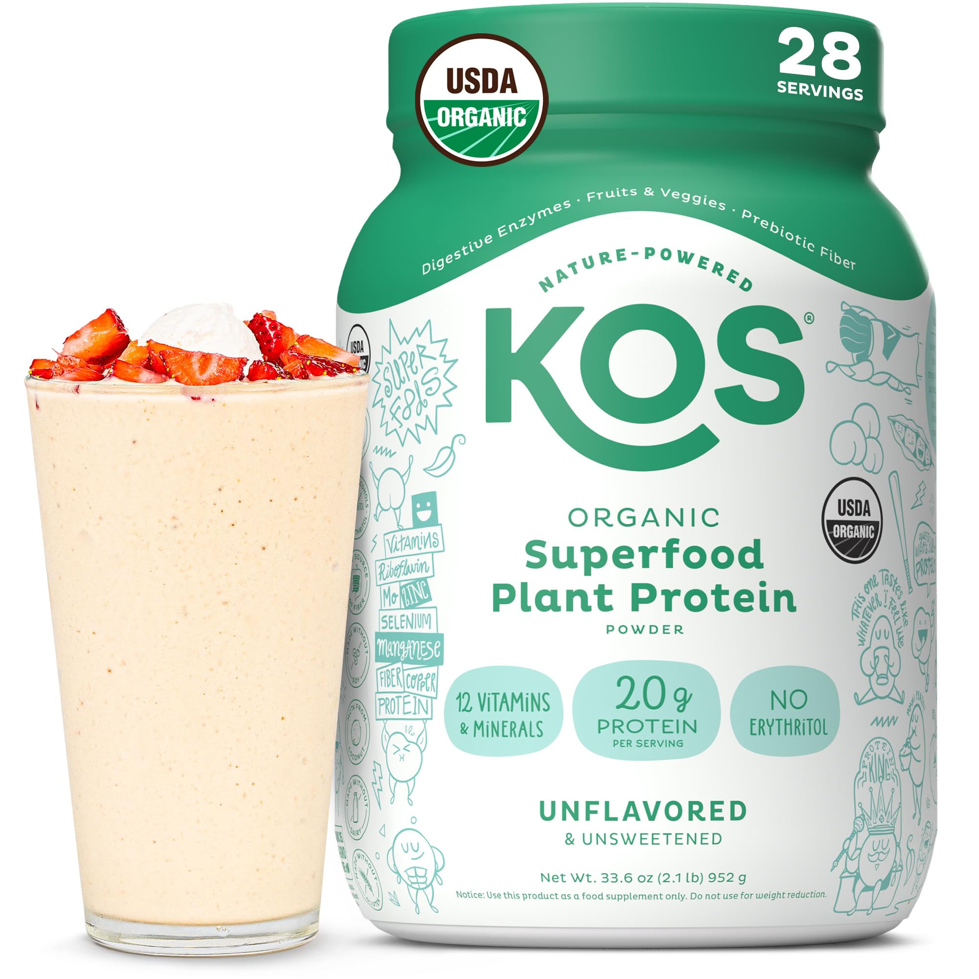 KOS Vegan Protein Unflavored