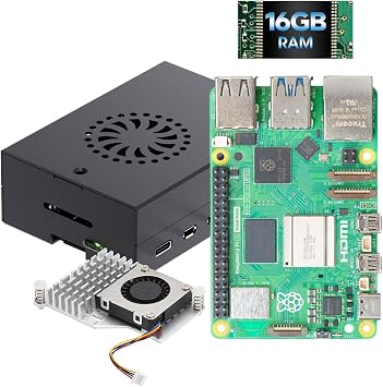 TRASKIT Basic Kit for Raspberry Pi 5 / 5   RAM 16GB /