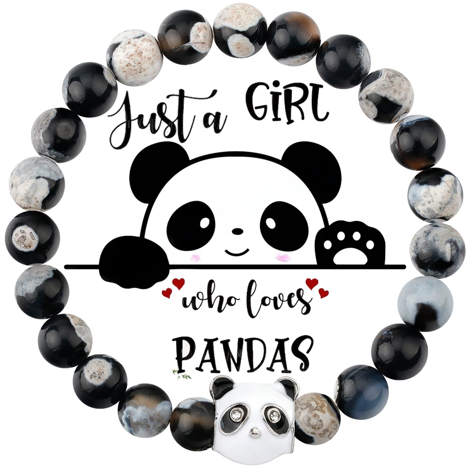 MollyQueen Cute Panda Bracelet - Panda Gifts for Women