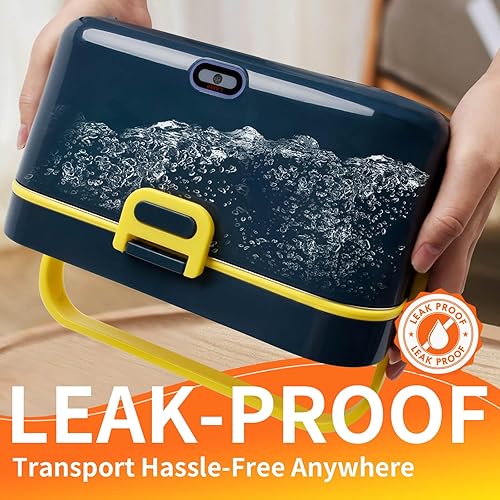 Miniatura 5 de Aotto Caja de almuerzo eléctrica, portátil, calentador de alimentos Fiambrera térmica de 90 W para adultos, calentador de alimentos de calentamiento