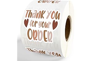 Charming Boho Thank You Mailbox Stickers