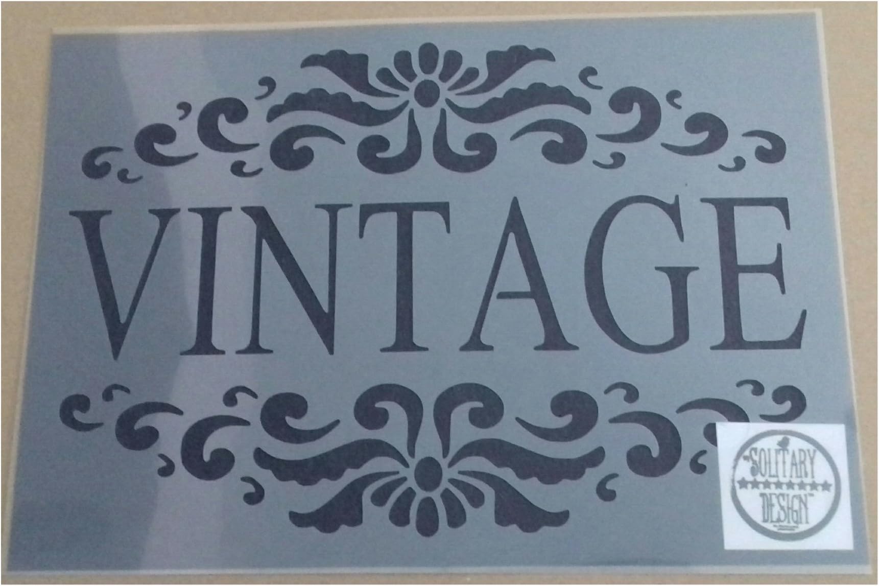 Vintage Shabby Chic Stencil Rustic Mylar Style A4 297x210mm Wall Furniture French Paris Art