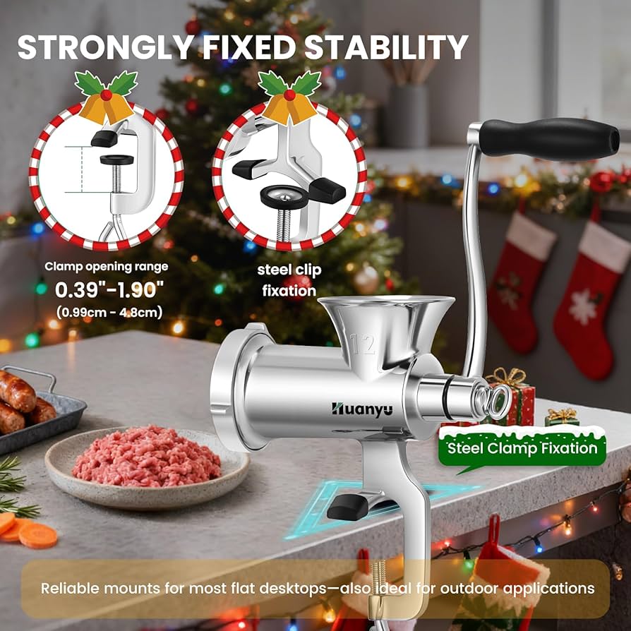 Amazon | Huanyu ミンチ機 手動式ミンサー ミートチョッパー 304 Amazon | Huanyu ミンチ機 手動式ミンサー ミートチョッパー 304