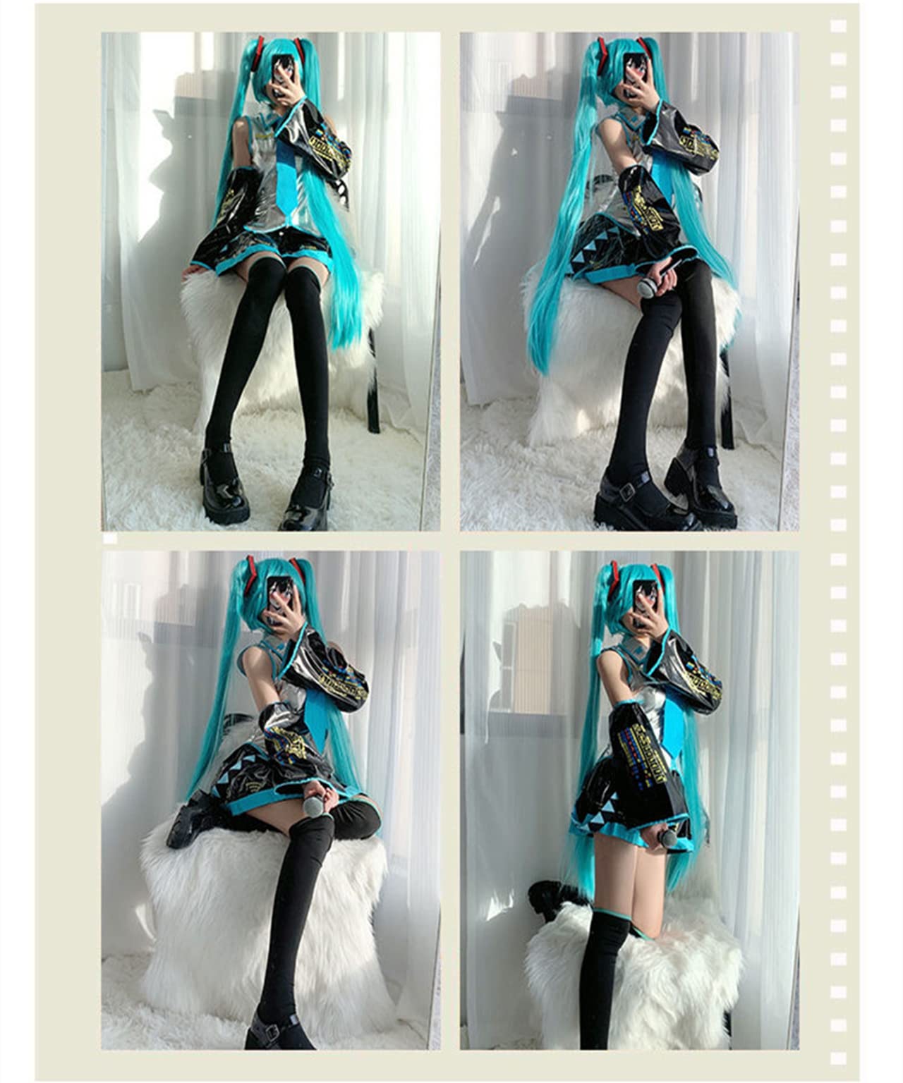 Amazon.co.jp: xushi初音ミク cosplay 初音ミク MIKU はつね 制服
